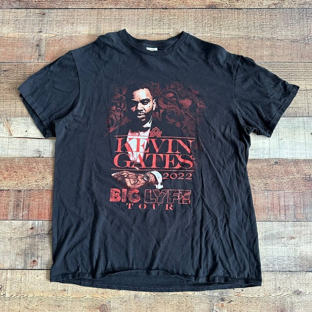 Keven Gates 2022 Big Lyfe Tour Band Tee Short Sleeve T-Shirt Men's size L